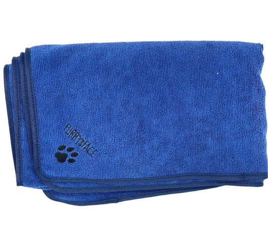 Bamboo Dog Towel - Navy