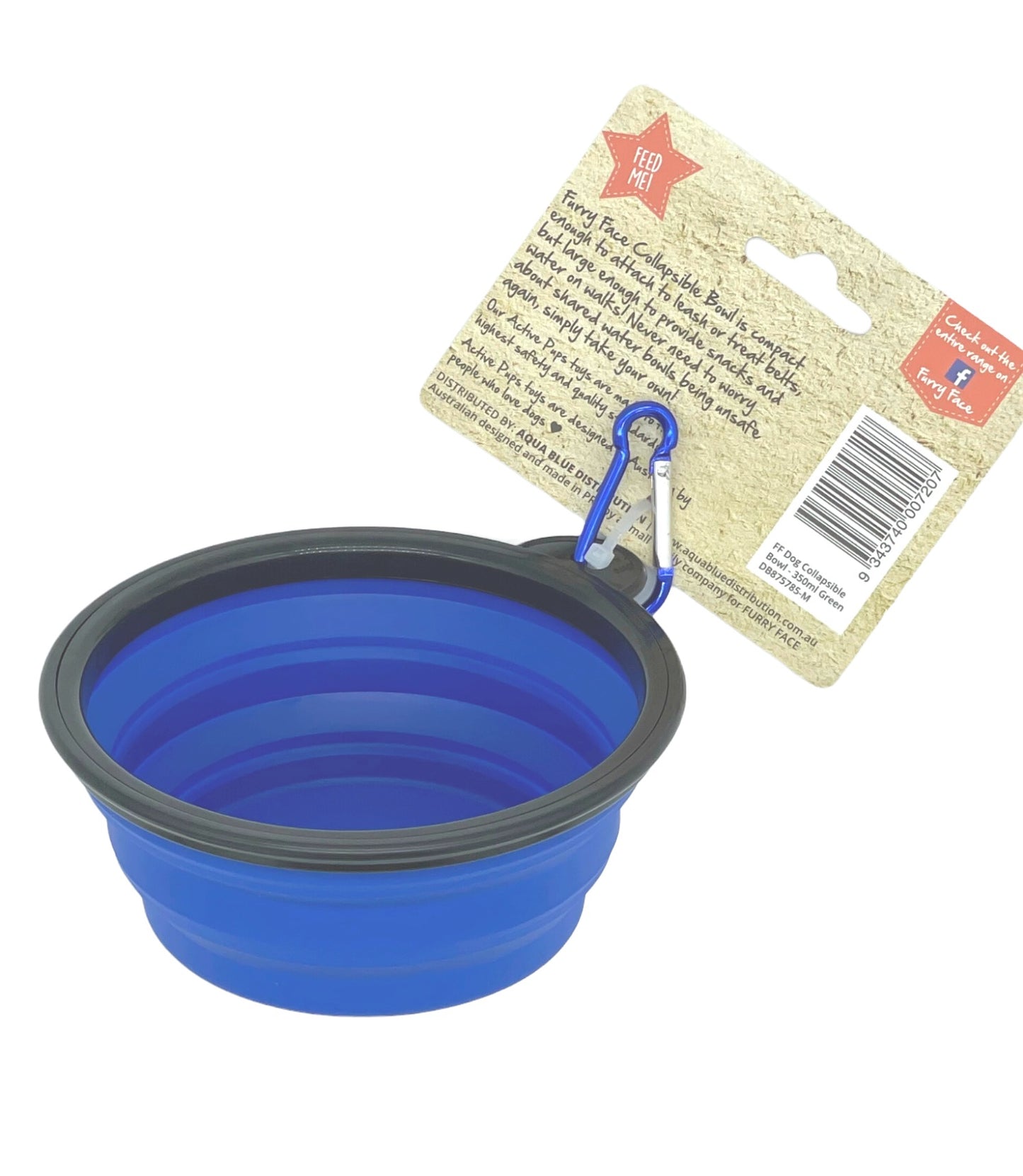 Collapsible Bowl 350ml Blue