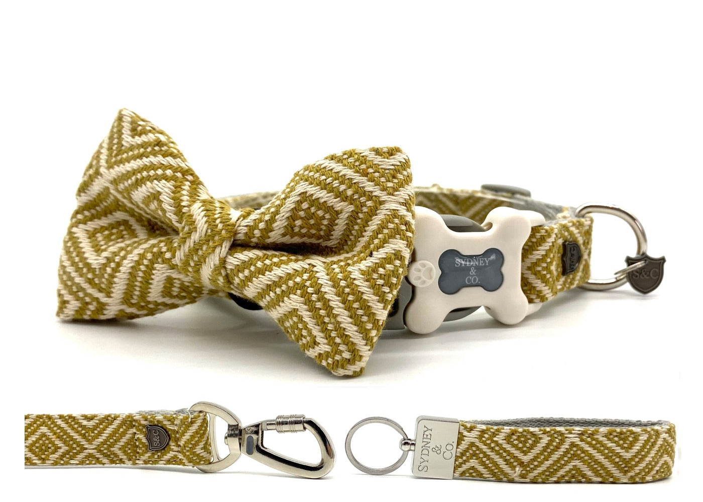 Aztec Herringbone Premium Plastic Buckle Dog Collar