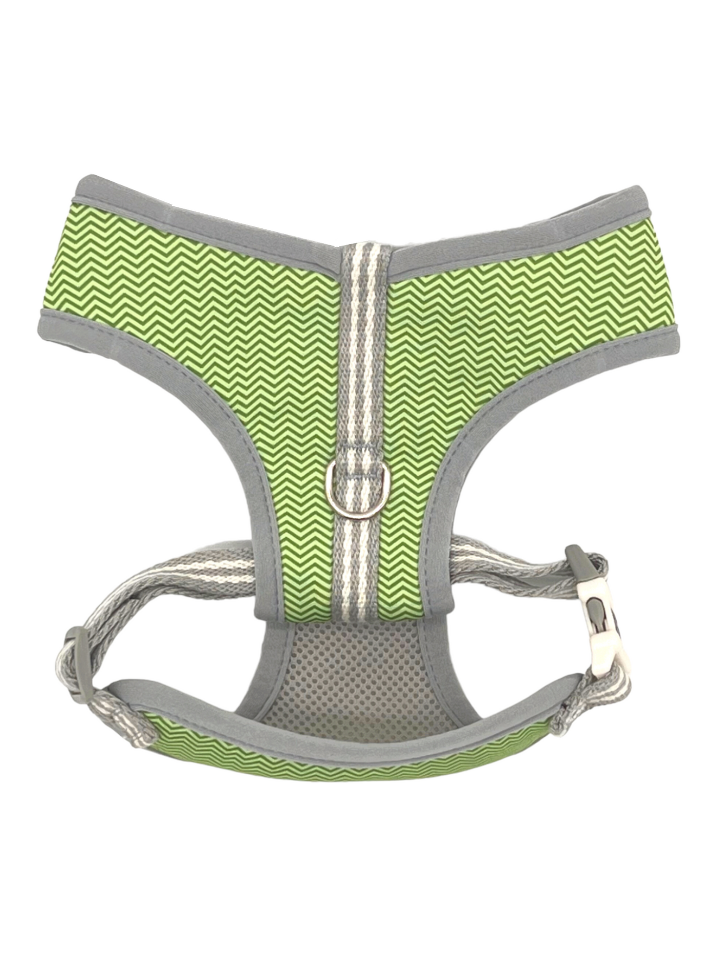 Lime Chevron Stripe Designer Dog Harness